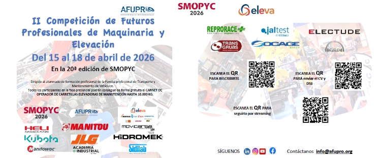 II COMPETICIÓN DE FUTUROS PROFESIONALES DE MAQUINARIA Y ELEVACIÓN SMOPYC 2026