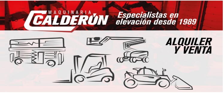 DAMOS LA BIENVENIDA A NUESTRO NUEVO SOCIO ALQUILADOR, MAQUINARIA CALDERÓN