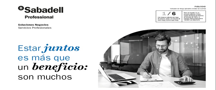OFERTA PROMOCIONAL DEL BANCO SABADELL A NUESTROS ASOCIADOS